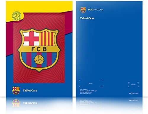 עיצובים של תיק ראש מורשה רשמית FC ברצלונה דפוס פורקה ברסה עור ארנק ארנק מארז תואם ל- Apple iPad Mini