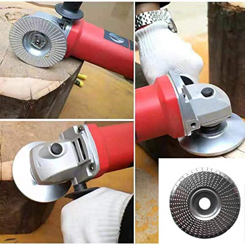 Szliyands 4 אינץ 'דיסק גלגל מטחנת עץ, גלגל עיצוב עץ, טחינה של גלגל גילוח דיסק שוחק לעיבוד עץ מלטש עיצוב