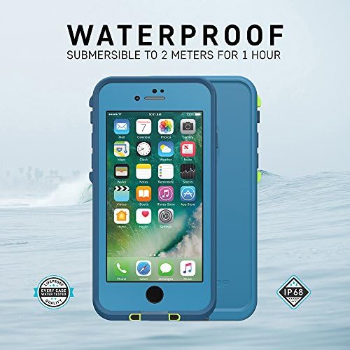 Lifeproof iPhone SE ו- iPhone 8/7 FRē סדרה Case - Banzai, IP68 אטום למים, מגן מסך מובנה, הגנת כיסויי