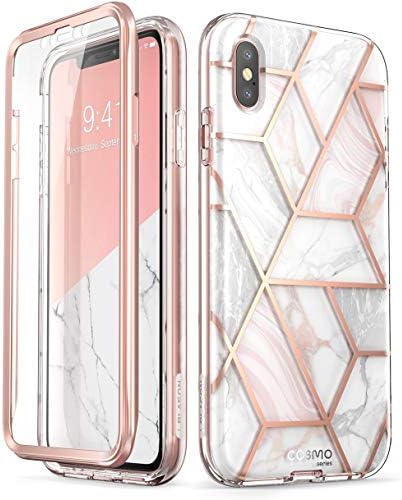 I-BLASON COSMO COSMO FULLODY CASE עבור iPhone XS/ iPhone XASE FASE 2018, MARBLE, 5.8