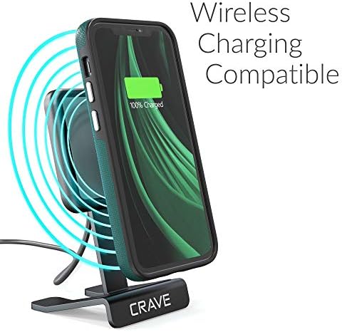 Crave iPhone 12 MINI מארז, מארז סדרת הגנת שמירה כפולה לאייפון 12 מיני - יער ירוק