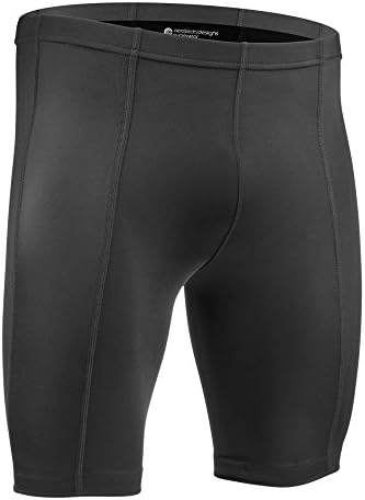 מכנסי דחיסה פרו -פרו של ATD, ללא פנל 8 קצרים - שחור - שחור