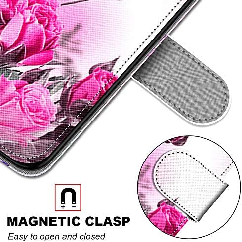 עבור סמסונג גלקסי 23 טלפון מקרה ספר פוליו פרח עיצוב מגן מקרה עור מפוצל ארנק כיסוי להעיף מקרה עם כרטיס