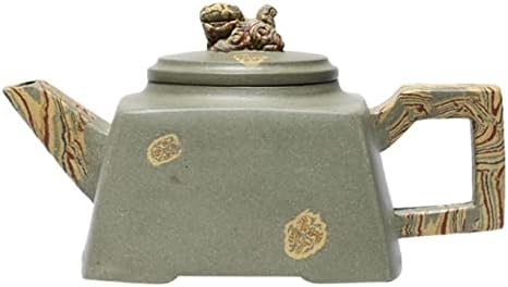 קומקום תה 240 מל מרובע סגול חרס קומקטים תה בעבודת יד סיר תה יופי קומקום מפורסם זישה תה קומקום