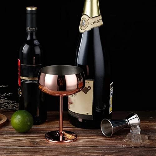 משקפי שמפניה של DSFEOIGY סט של 2 גביע יין קוקטייל מרטיני מרטיני קוקטייל