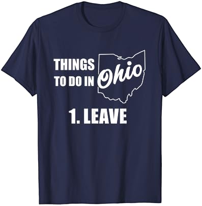 גברים דברים לעשות באוהיו עוזבים חולצת טריקו