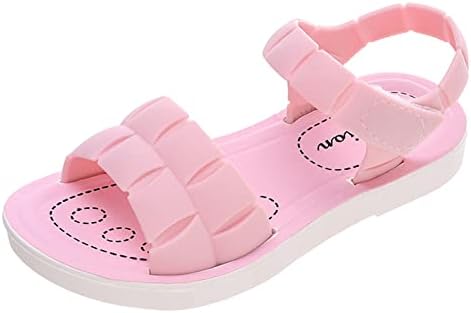 ילדים סנדלים נעליים רכות שטוחות אופנה ונעלי ילדים קטנות ונוחות ונעלי נעליים של נערות קיץ רכות