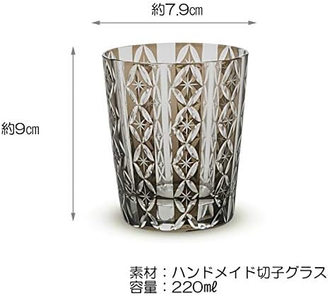 CTOC יפן בחר CTCQD-289/G Tumbler, שחור, φ3.1 x 3.5 אינץ ', זכוכית, קיריקו, כוס, שחור, כוכב