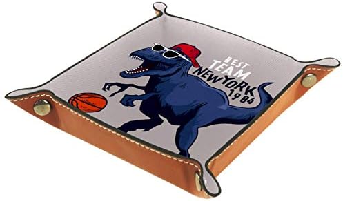 דינוזאור ליטני כדורסל מארגן ספורט מגש מגש אחסון מיטה מיטה קאדי שולחן עבודה מגש החלפת ארנק מפתח קופסת