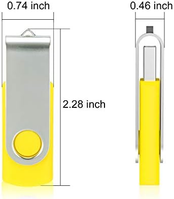 כונני פלאש של 4 ג'יגה -בייט 5 חבילה, Alihelan USB כונן הבזק USB 2.0 כונן אגודל כונן סיבוב מקל זיכרון
