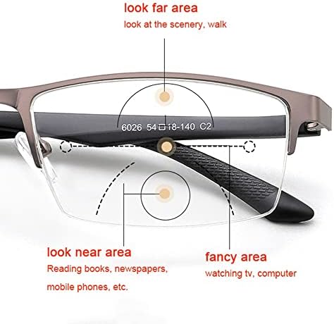 משקפי קריאה פוטו -כרומיים של Xuan משקפי שמש מתקדמים בקריאה מולטיפוקלית 1.0 1.5 2.0 2.5 3.0 משקאות ראייה