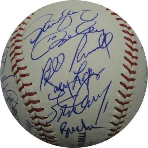 1981 קבוצת דודג'רס חתמה על בייסבול גררו גארווי קי לופס Lasorda Sax Mota COA - כדורי בייסבול עם חתימה