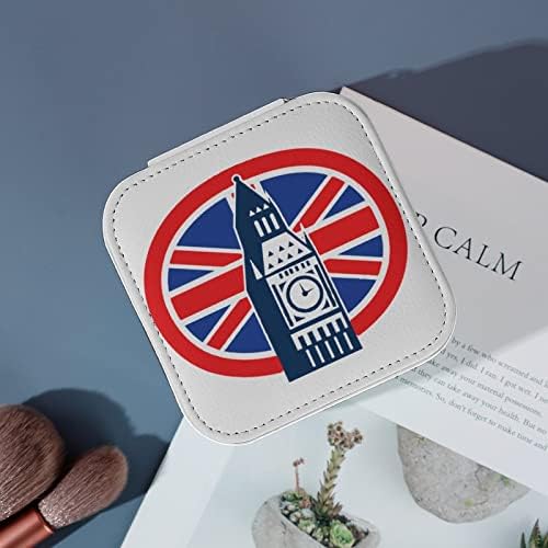 לונדון Big Ben Union British Jack Jack Flag ארגון תיבת תצוגה אחסון מחזיק מארז מתנה לנשים עגילי בנות