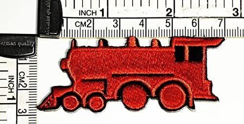 קליינפלוס 3 יחידות. כתום רכבת תיקוני שמן מכלית רכבת ילדים קריקטורה מדבקה בעבודת יד רקום תיקון אמנויות