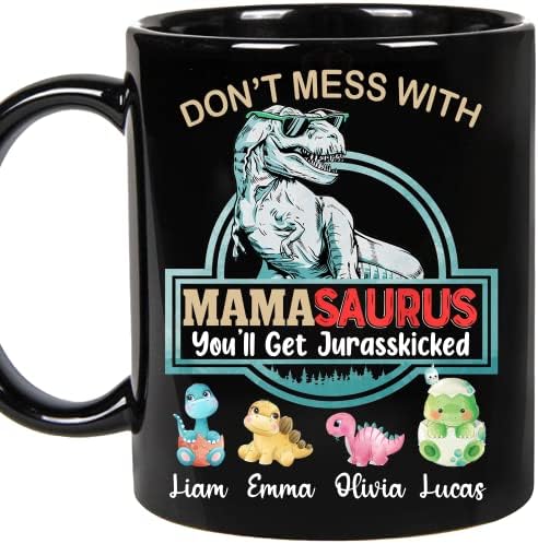 אישית מאמאסאורוס רקס דינוזאור מצחיק אמא סאורוס משפחה התאמה,לא להתעסק עם מאמאסאורוס רקס, מתנה מבת, אב