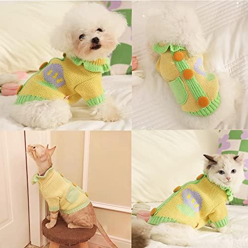 סוודר חתולים אניאק בגדי גור חמים כלבים חולצת אפוד נעימה תלבושות חורפי סתי