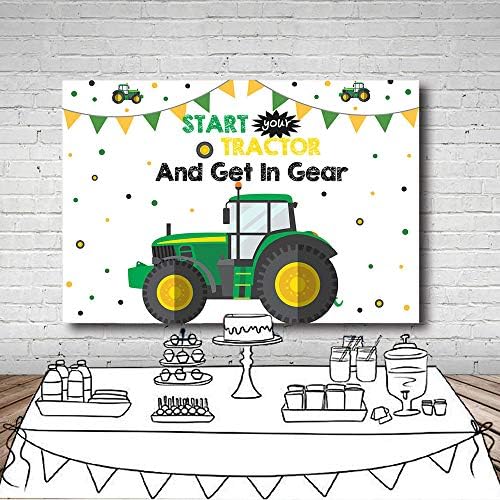 Mehofoto Tractor Mayday Party Pollys Props Ops Boy Happy 1 יום הולדת התחלה טרקטור ומכניסים אותו לצילומי