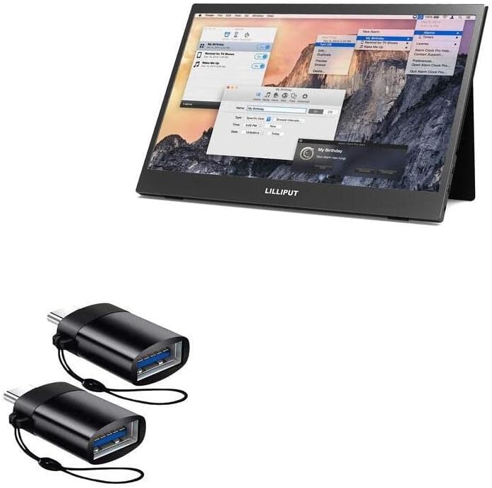 כבל Goxwave תואם ל- Lilliput UMTC-1400-USB-C ל- PortChanger, USB Type-C OTG USB מחזיק מפתחות נייד ללייליפוט