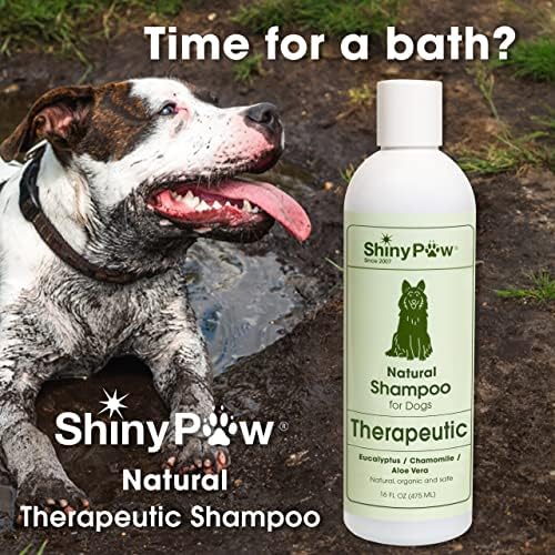 שמפו לכלבים עור רגיש-טיפולי עם אקליפטוס, קמומיל ואלוורה - שמפו לכלבים היפואלרגני של שיניפאו