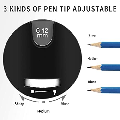 Genigw עפרונות חשמליים אוטומטיים מחדד עפרונות גדולים בצבע חובה כבד