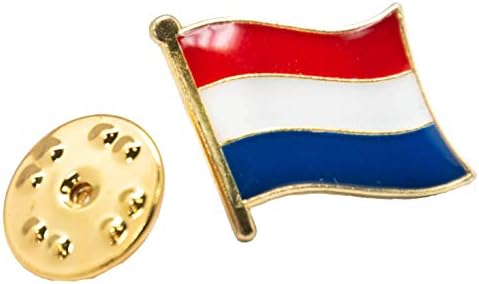 A -ONE - דגל הולנד עם תיקון אריות 2 PCS + Flag Nerderland Pinbadge 1 PC, מעגל רקום, גלאי דגל קאנטרי