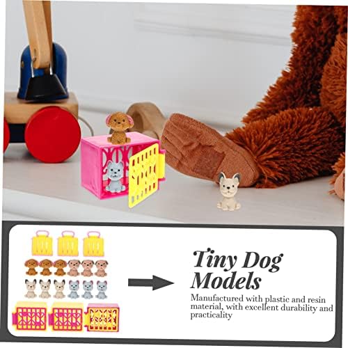 Toyandona 3 ערכות חיות מחמד צעצוע של כלב חיות מחמד בית מיניאטורה מיני בית מחמד בית מחמד בית חיות מחמד