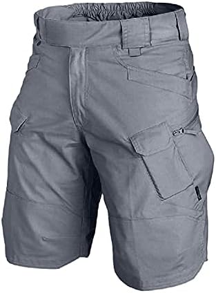 1 מכנסיים קצרים טקטיים לגברים, מכנסיים קצרים מטען נמתחים באורך הברך באורך הברך עמיד למים