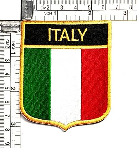 קליינפלוס 2.6 על 2.3 אינץ'. המדינה איטליה דגל תיקון לאומי דגל תיקוני עבור עשה זאת בעצמך תלבושות סמל