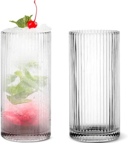 כלי זכוכית מצולעים אנג 'טאן, 6 יחידות כלי זכוכית מגולגלים שקופים בסגנון אוריגמי, כוסות משקאות קוקטייל