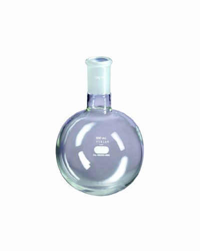 Corning Pyrex Borosilicate זכוכית ארוכה צוואר פלורנס בקבוק רתיחה תחתון שטוח עם מפרק התחדדות סטנדרטי