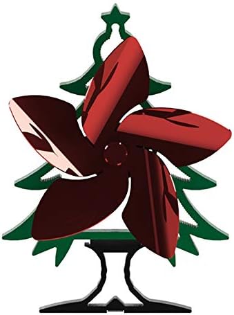עץ חג המולד אח מאוורר 5 להב חום מופעל תנור מאוורר צורב אקו מאוורר שקט בית אח מאוורר יעיל חום הפצה