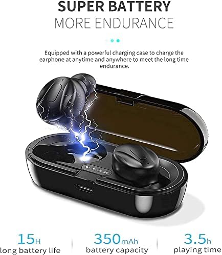 Hoseili 【2022 New EditionBluetooth אוזניות】. Bluetooth 5.0 אוזניות אלחוטיות באוזניים באוזן מיקרופון