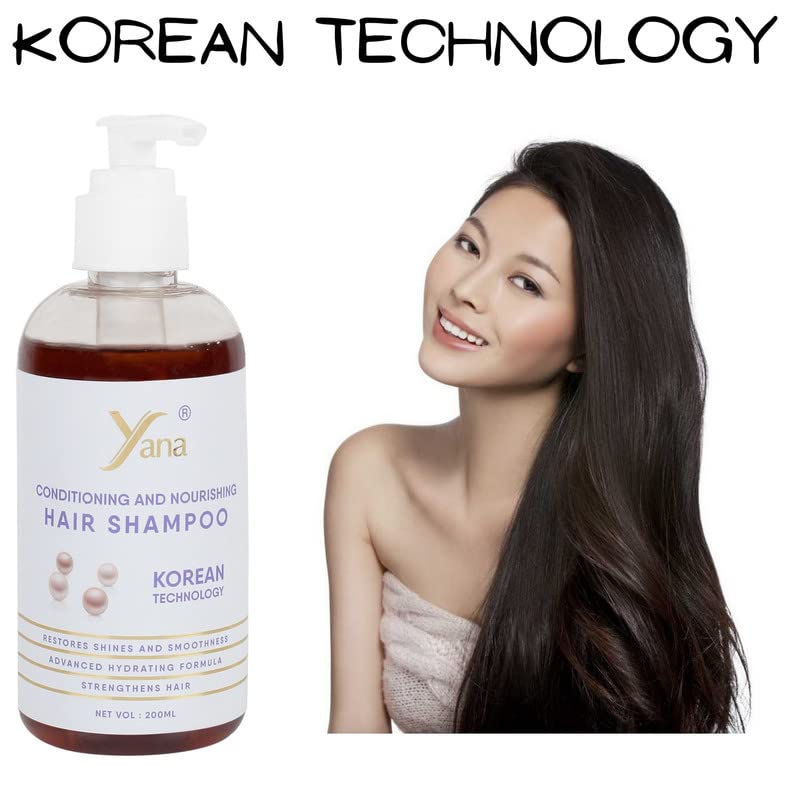 שמפו שיער של יאנה עם שמפו צמחי מרפא טכנולוגי קוריאני ומרכך לגברים