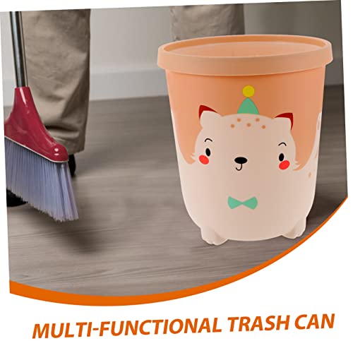 זבל עגול של OperitAcx פח אשפה לפח משרדי פחית פחית פסולת פסולת ורודה ביתית