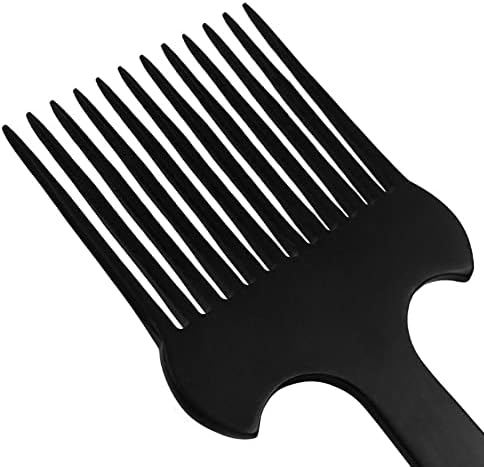 WKQifeil 2 חתיכות שיער מסרק מספרות שיניים גדולות מסרק שיער גדול של גברים מסרק תלת ממדי ידית מסרק שמן