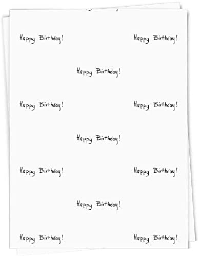 5 על 1 אריזת מתנה 'יום הולדת שמח' / גליונות נייר עטיפה
