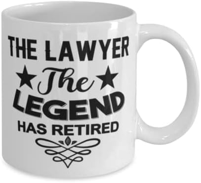 עורך דין ספל, האגדה יש בדימוס, חידוש ייחודי מתנת רעיונות לעורך דין, קפה ספל תה כוס לבן