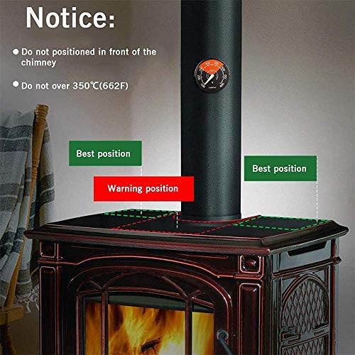 6 להבי חום מופעל תנור מאוורר יומן עץ צורב שקט שחור בית אח מאוורר יעיל חום הפצה