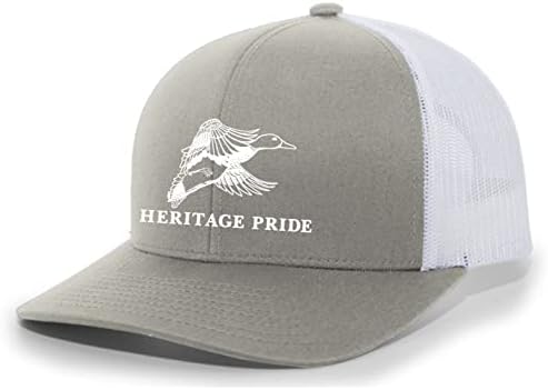 מורשת גאווה מעופף ברווז גברים רקום רשת חזרה נהג משאית כובע בייסבול כובע