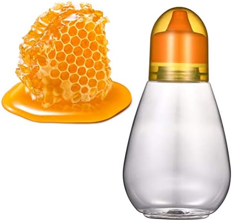 קבילוק שמן בקבוק מתקן 4 יחידות פלסטיק דבש צנצנות לסחוט דבש בקבוק פלסטיק תיבול צנצנות עם מכסים דבש מיכל
