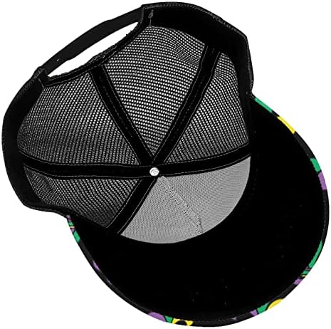 רשת חזרה נהג משאית כובע מרדי גרא-קרנבל-פלר-דה-ליס חיצוני רשת הצמד חזרה-גבוהה כובע סנאפבק כובע בייסבול