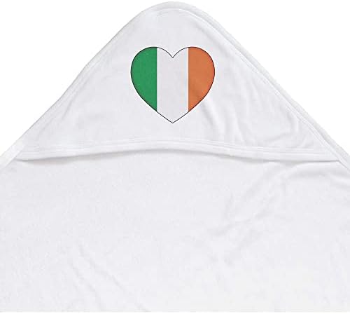 Azeeda 'אירלנד דגל אהבה לב' מגבת ברדס תינוק