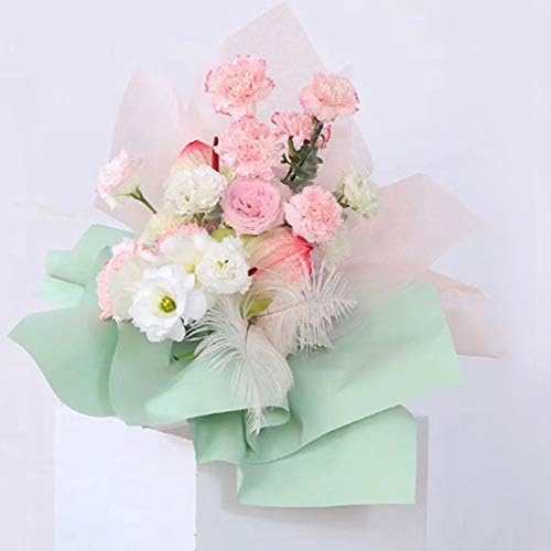 כורכת נייר עטיפה קוריאני מתנה פרח גלישת כותנה עמיד למים זר אריזה רקמות נייר אספקת פרחים 15 גיליונות,