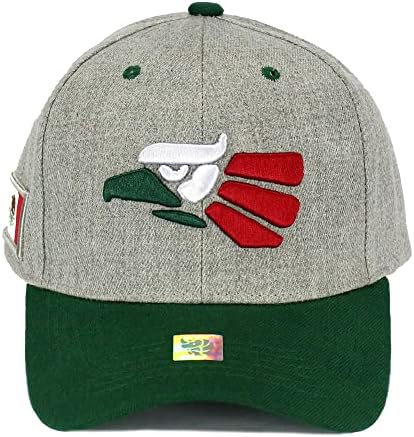 מקסיקו כובע מקסיקני Hecho en Mexico Eagle Aguila רצועה מתכווננת גב מעוקלת כובע בייסבול