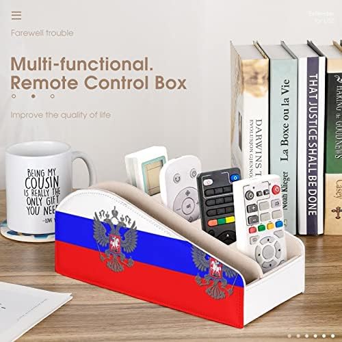 רוסית נשר סמל דגל טלוויזיה שלט רחוק מחזיקי ארגונית תיבת עט עיפרון שולחן אחסון נושא כלים עם 6 תא