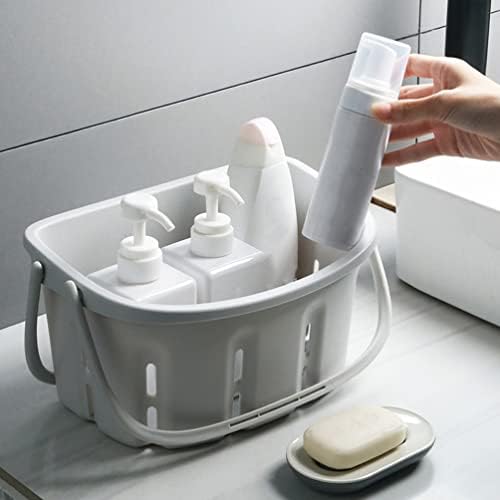Zerodeko אמבטיה קאדי מקלחת מפלסטיק סל קדי ניקוי טואלט מארגן מטאל חוק אחסון דלי קופסת פח עם ידיות למטבח