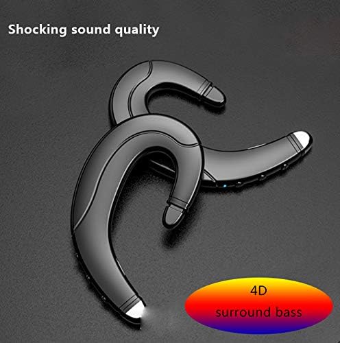 אוזניות Bluetooth אלחוטיות XPACEBANK, ללא כאבים לובשים אוזניים עם מיקרופון, אוזניות וו אוזניים ללא אוזניים,