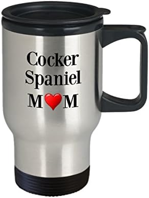 קוקר ספניאל ספל נסיעות אמא - רעיון מתנה של ספל קפה אל חלד מבודד תרמית לסבתות אמהות ביום האם, ימי הולדת,