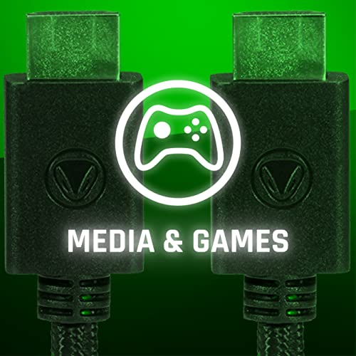Snakebyte HDMI: כבל Pro 4K/3D/1080P אורך: 3M - שחור/ירוק - Xbox One