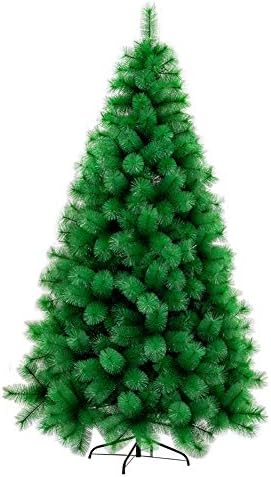 עץ חג המולד הירוק של Zpee High Denisity, חומר PVC עץ אורן מלאכותי עם עמדת מתכת לא מונה ללא קישוט קל